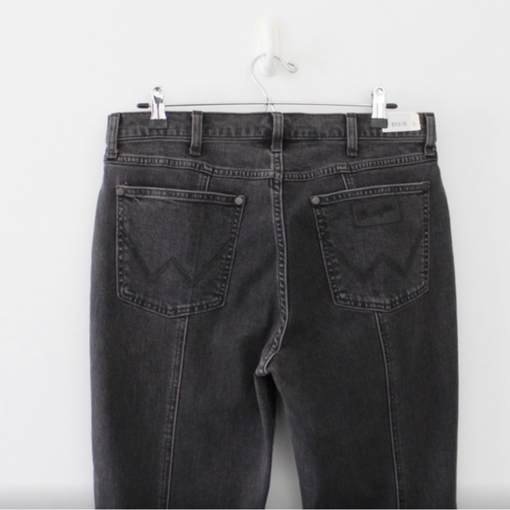 Wrangler / Free People Seamed High Rise Flare Jeans in Charcoal NWT - Picture 8 of 9